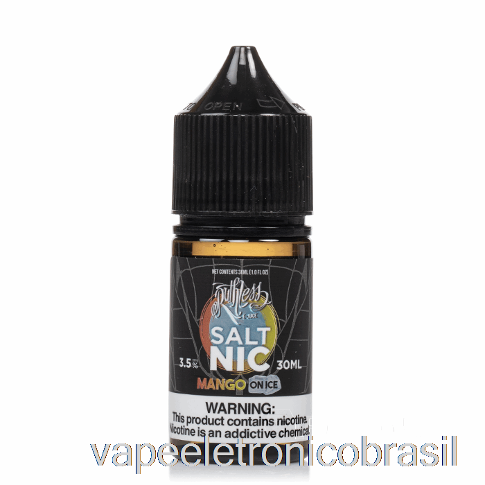 Vape Eletrônico Manga Com Gelo - Sais Implacáveis ​​- 30ml 50mg